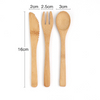 In Bulk Eco Friendly Silverware Wooden Utensil Flatware Reusable Travel Spoon Knife Fork Kit Bamboo Cutlery Set