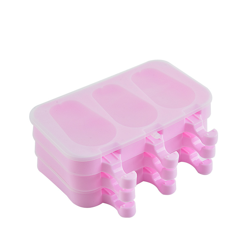 Custom Bulk 3 Pack Food Grade Long Large Size Easy Reusable 3d Ice Mold Bear Farm Animals Silicone Ice Cube Trays