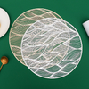 Customized Washable Clear Printed Round Dinning Table Mat Anti-skid And Heat-insulation Pvc Placemat Set