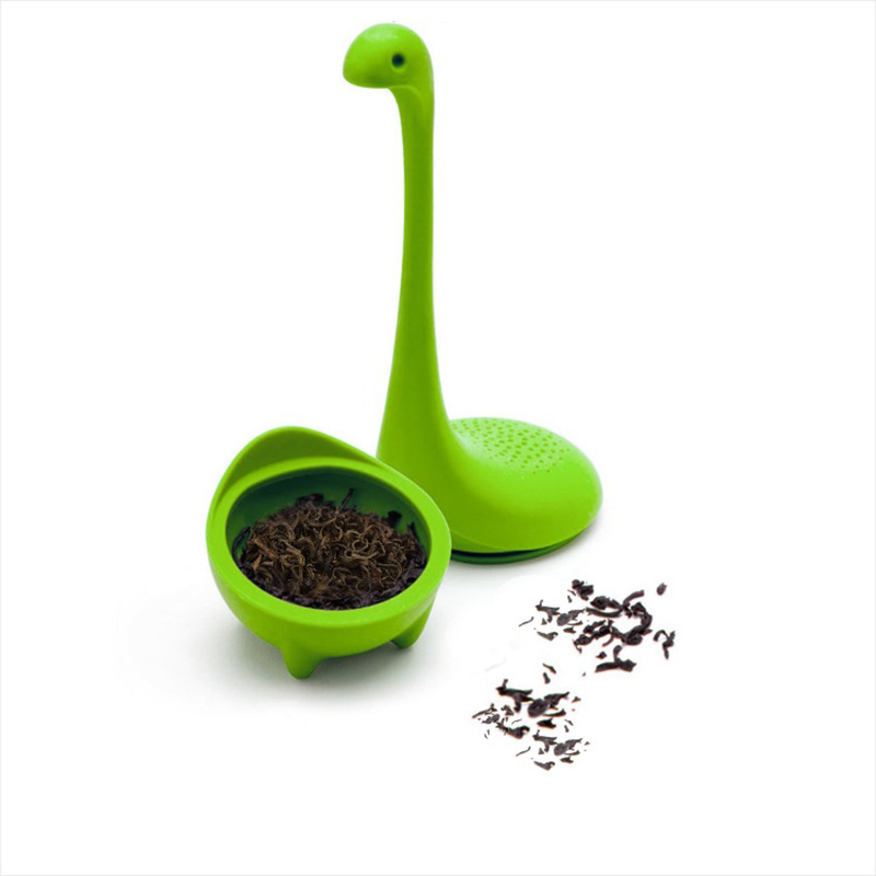 Tea Accessories Wholesale Silicone Tea Strainer Water Monster Shape Funny Reusable Tea Infuser