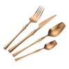 Luxury 304# Spoon Fork Knife Wedding Gift Flatware Stainless Steel Gold Cutlery Set
