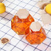 Hexagon Bee Honey Jar with Dipper Wood Lid Box 100ml 200ml 500g