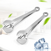 Kitchen Bar Tool Fancy Classic Big 2 Handed Mini Ice Ball Sugar Block Serving Clip Metal Stainless Steel Ice Cube Tong